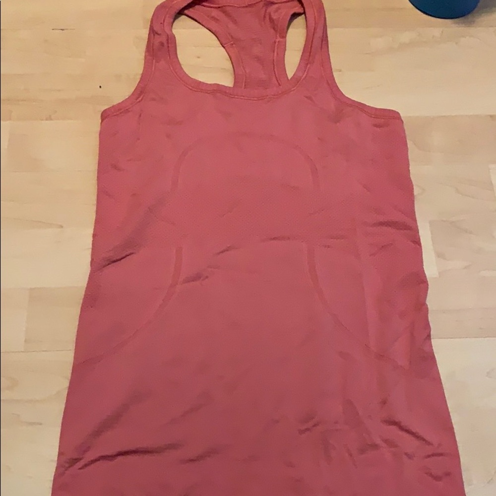 Coral lululemon swiftly tech tank top